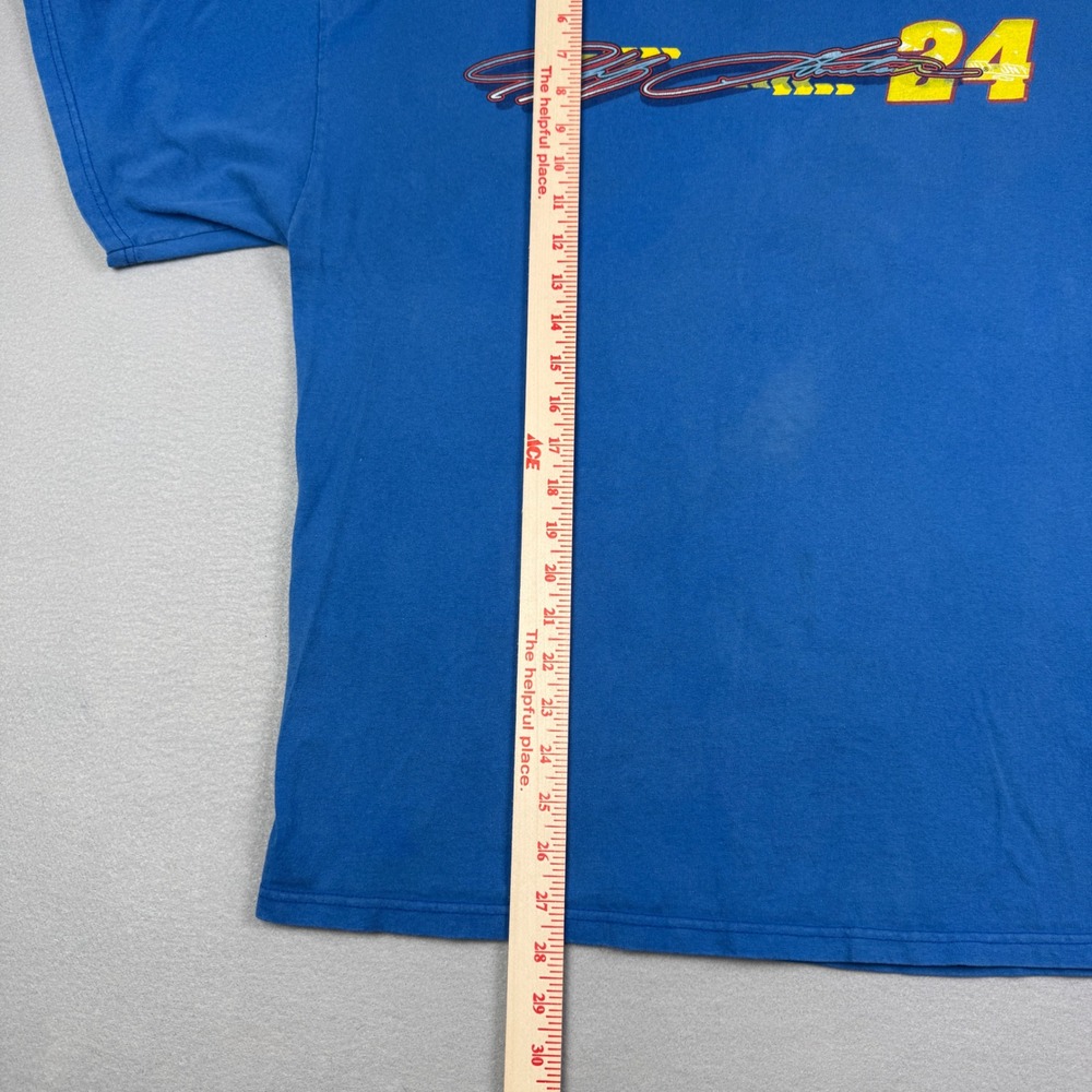 Vintage Jeff Gordon NASCAR T-Shirt Blue Chase Authentics Number 24 Mens L - Picture 6 of 7